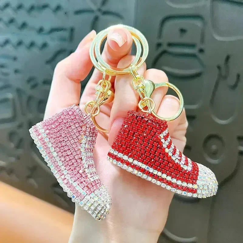 Porte-clés Sandale Avec Strass Roses - Petit Accessoire Mignon Et Girly - Neuf Sans étiquette