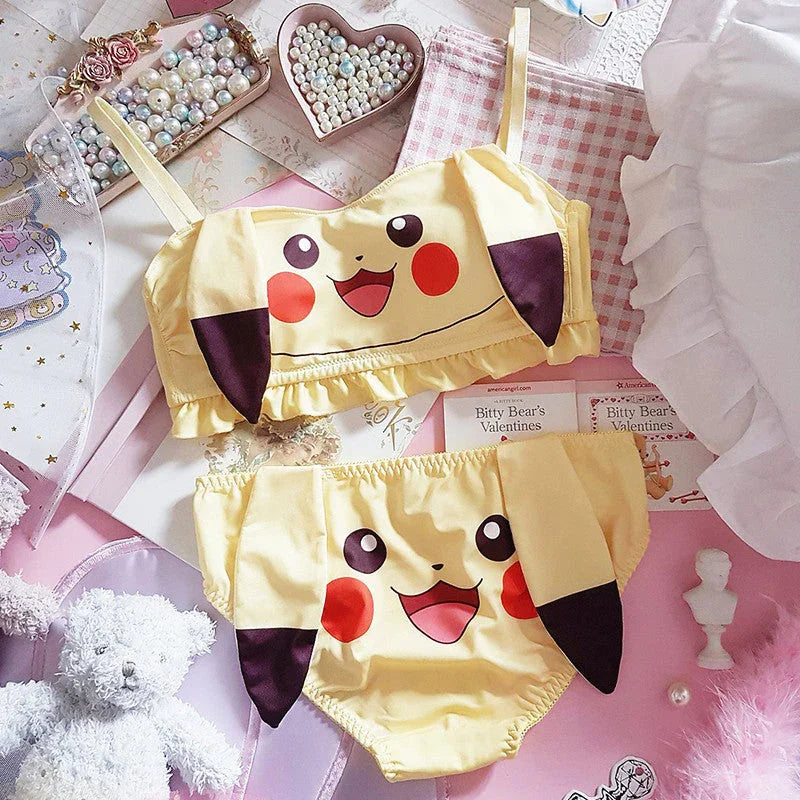 Cute Pikachu Lingerie Set