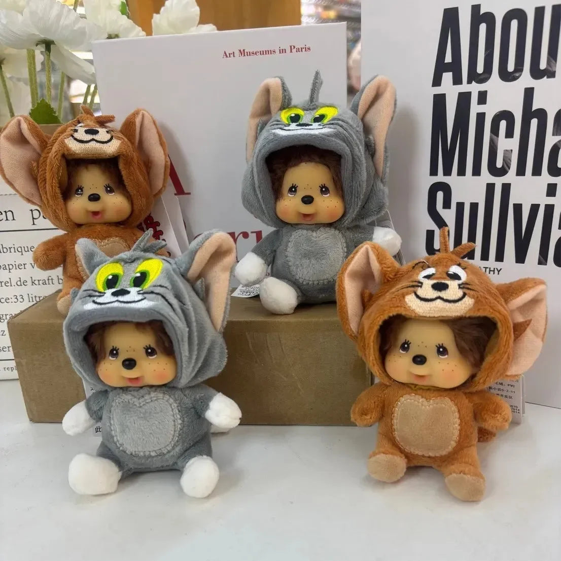 Monchichi Tom & Jerry Plush Keychain