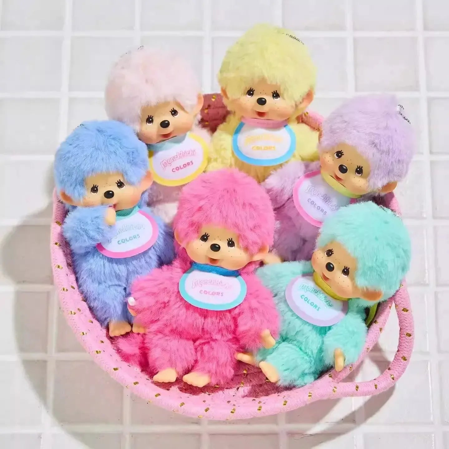 Monchichi Color Series Plush Keychain