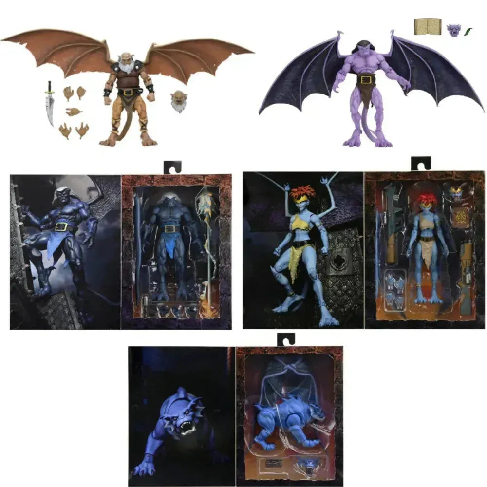 Lot of 3 NECA Ultimate Gargoyles- Hudson, offers Demona, & Bronx