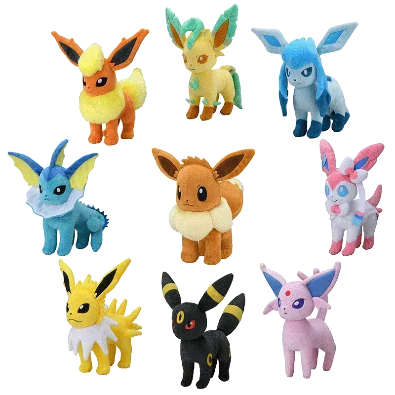 Eevee evolution plushies on sale