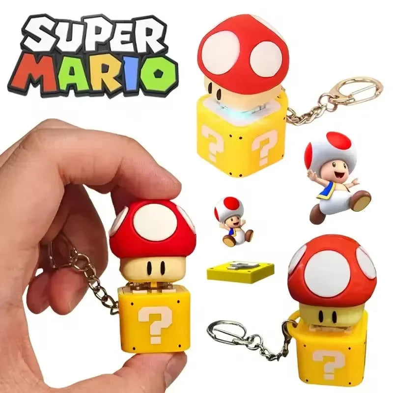 Toad Question Block Fidget Keychain