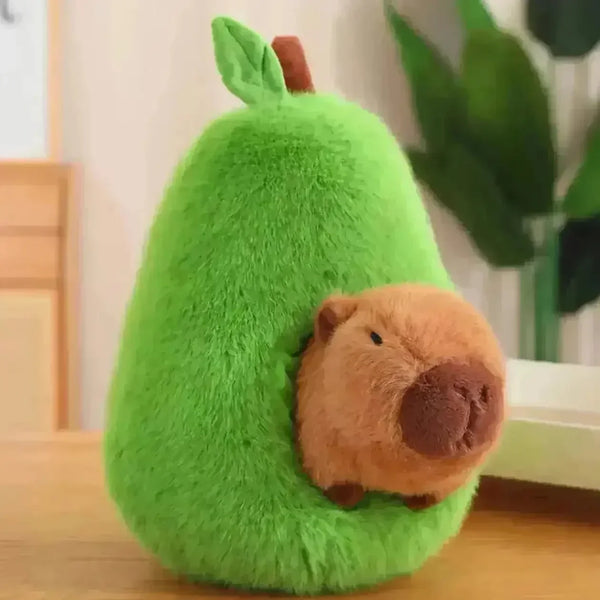 Avocado Capybara Plush Toy