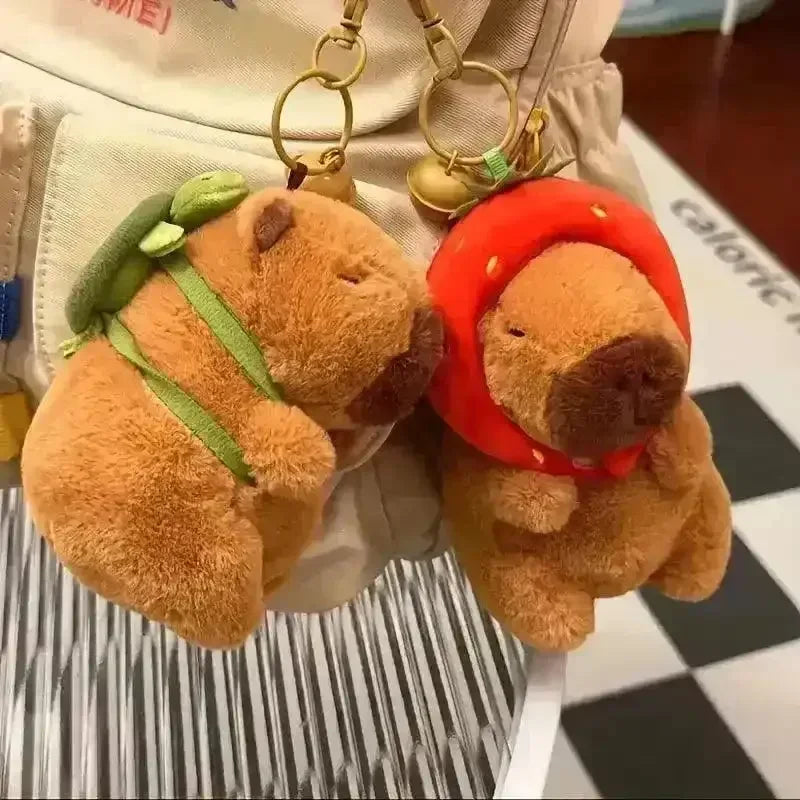 Capybara Plush Keychain