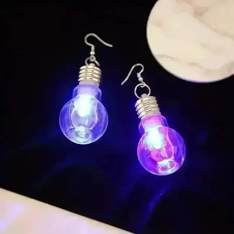 Colorful Bulb-Shaped Dangle Earrings