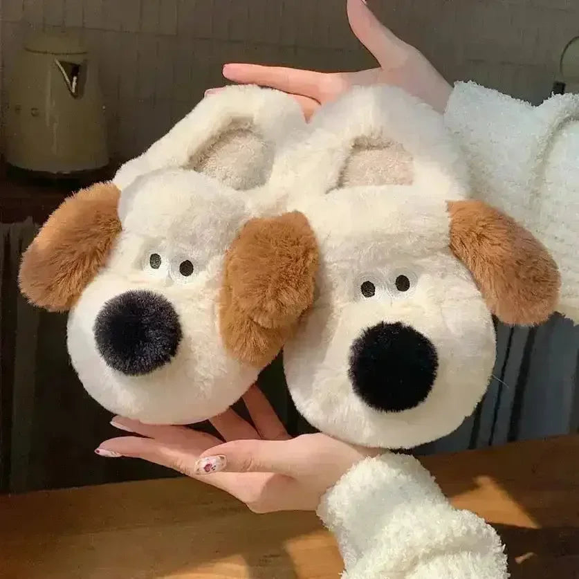Cozy Paws Plush Slippers
