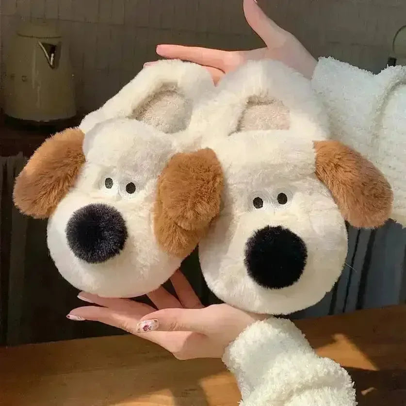 Cozy Paws Plush Slippers