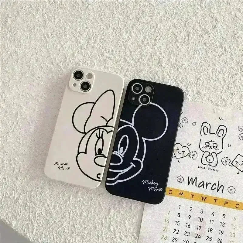Cute DSNY Mickey Minnie Couple Phone Case (For iPhones)