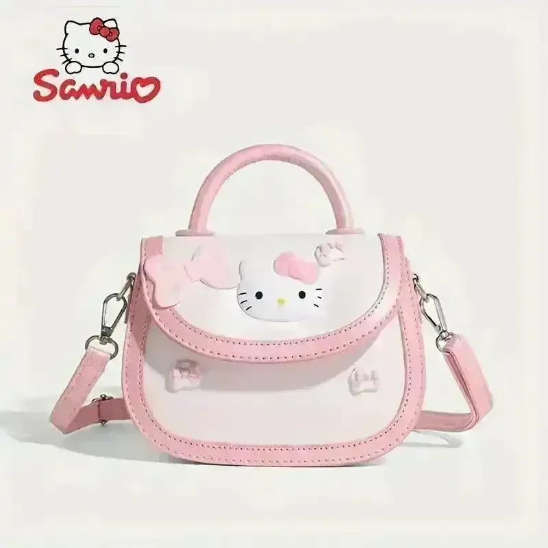 Pink Hello Kitty Pink and White Saddle Bag