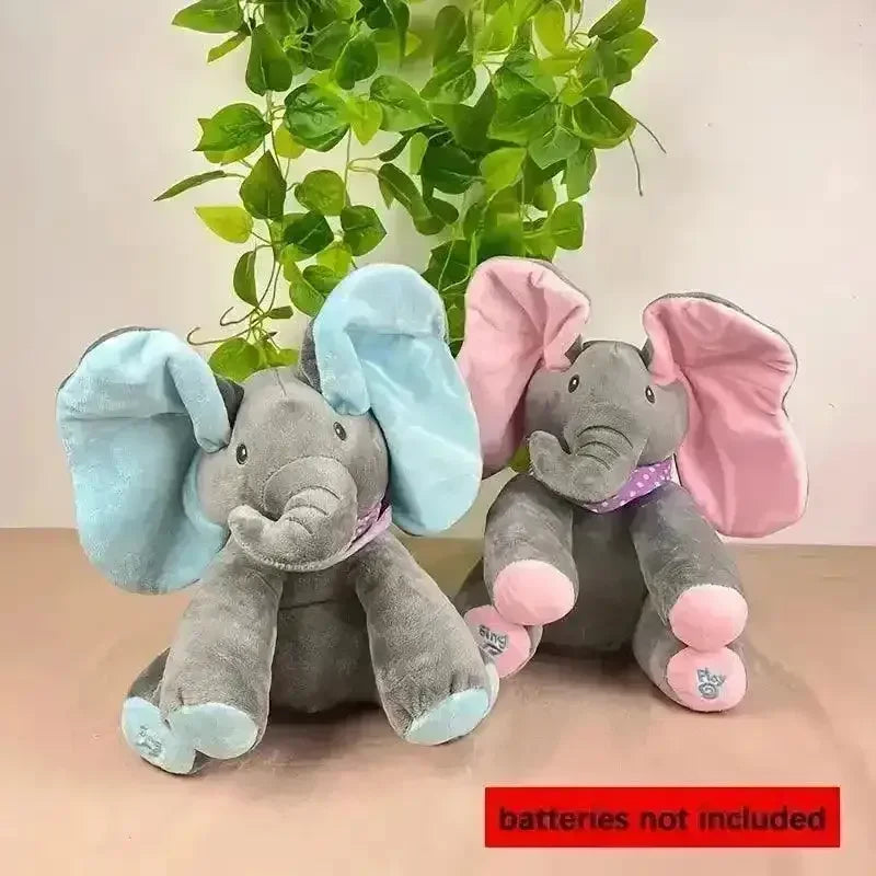 Peek-a-boo Singing Elephant Best Interactive Tummytime Toy For Kids