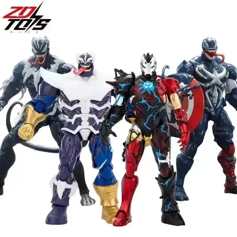 マーベル 超人技画 フィギュア3体セット MRVL ZD Toys Venom Possession Action Figures