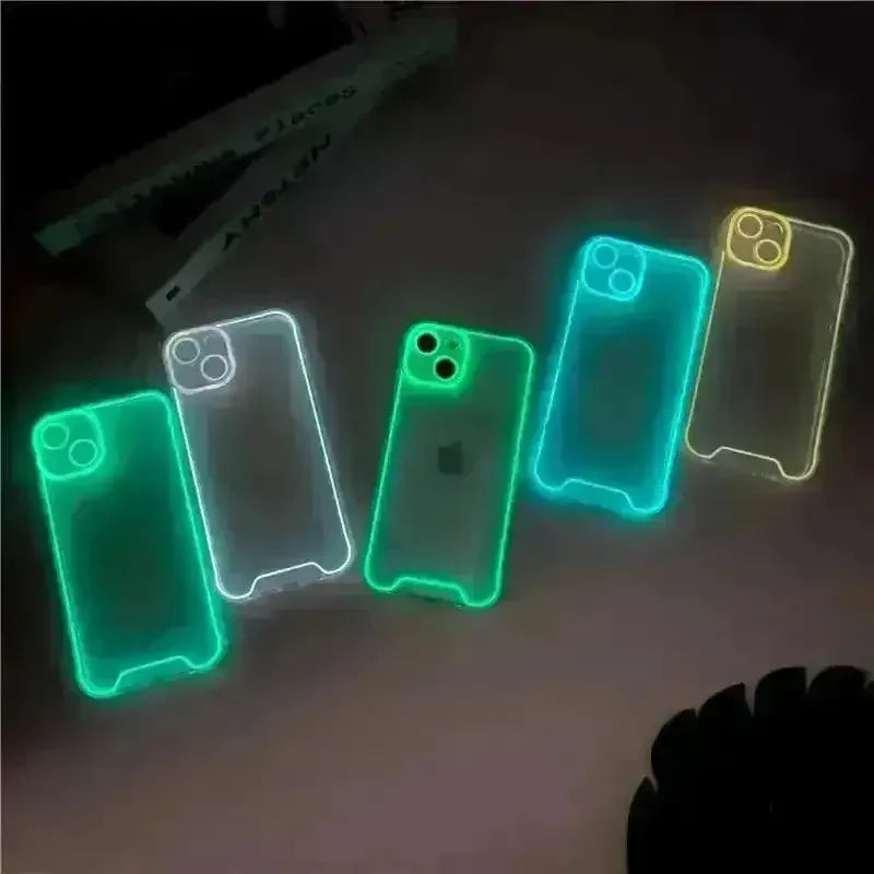 Neon Luminous Silicon Case (For iPhones)
