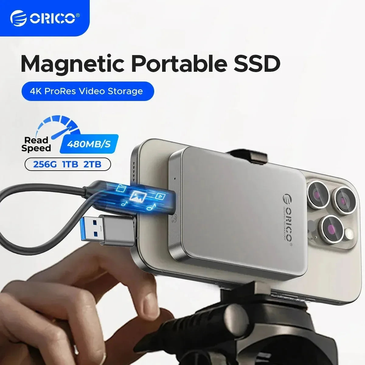 ORICO 5Gbps Portable Solid State Drive 480MB/s Magnetic External SSD f