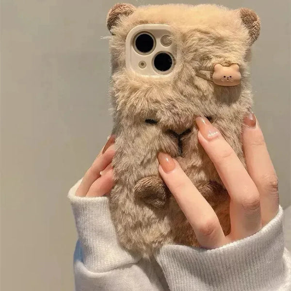 Plush Velvet Capybara Case (For iPhones) Plush Velvet Capybara Case (For iPhones)