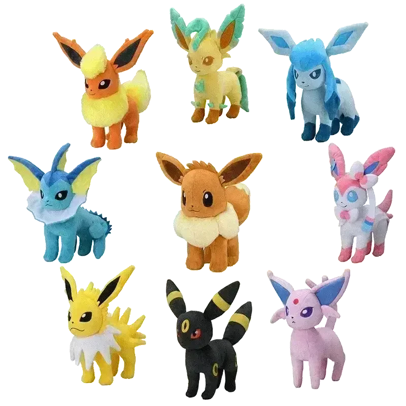 Cute 20 cm Eevee Pokemon Evolution Plushies1