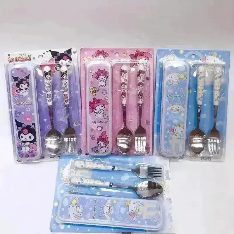 Sanliou Kuromi Hello Kitty Cinnamoroll Tableware Set (2 Pcs)