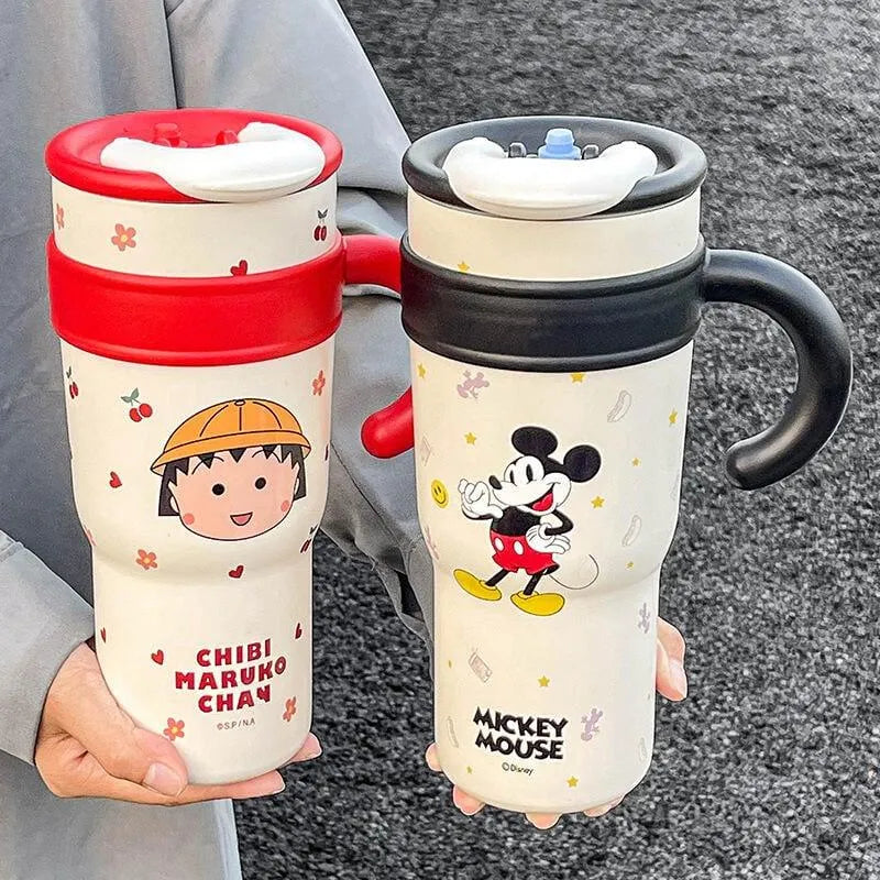 Disney Thermos Straw Cup 700 1200 ml