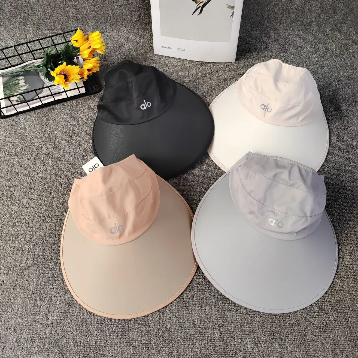 alo yoga visor Alo Yoga Wide Brim Visor Women's Hat