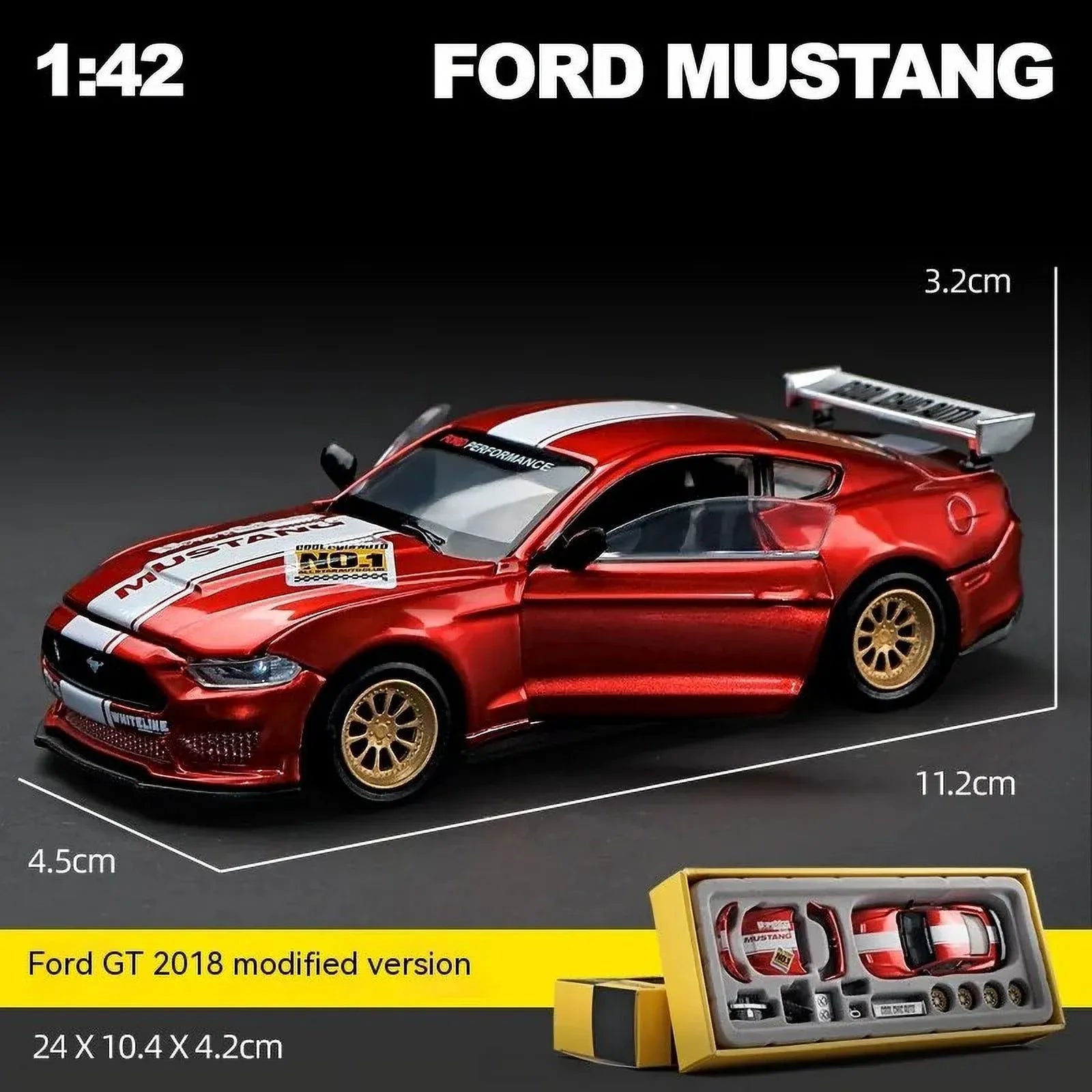 104-044 Cult 1/18 フォード Mustang Wagon CCA Ford Mustang GT 2018 1:42 Scale Vehicle