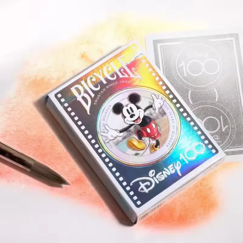 bicycle disney limited edition 100 year anniversary playing cards Disney Limited Edition 100th Anniversary Bicycle Holographic Foil 10040761 Silver