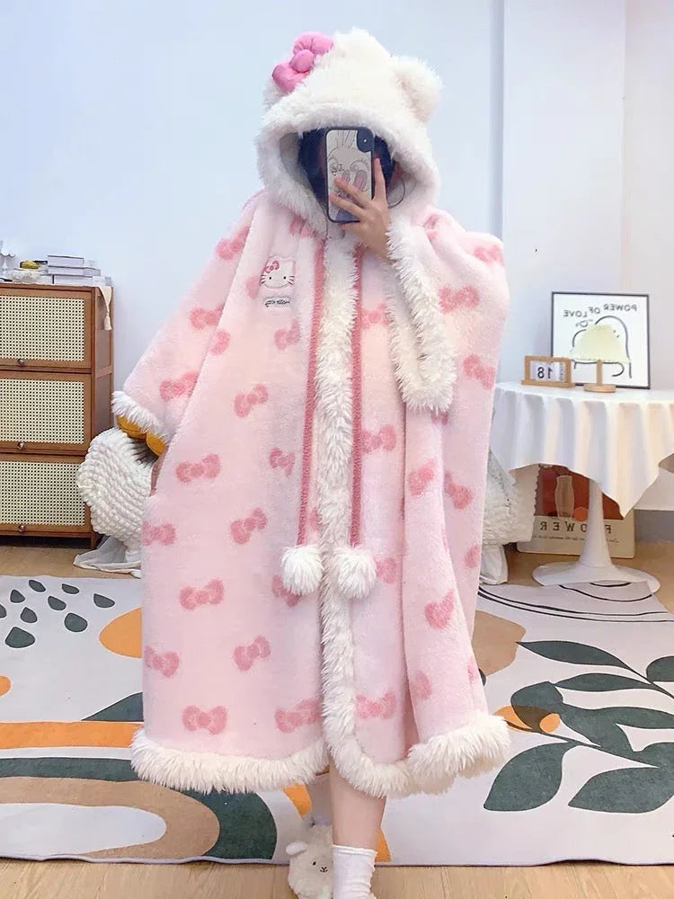 Cute Anime Winter Pajamas Gown PN6889 - Bear Hugs
