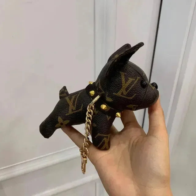 French Bulldog Monogram Luxe Keychain