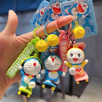 Skating Siblings Doraemon Keychain