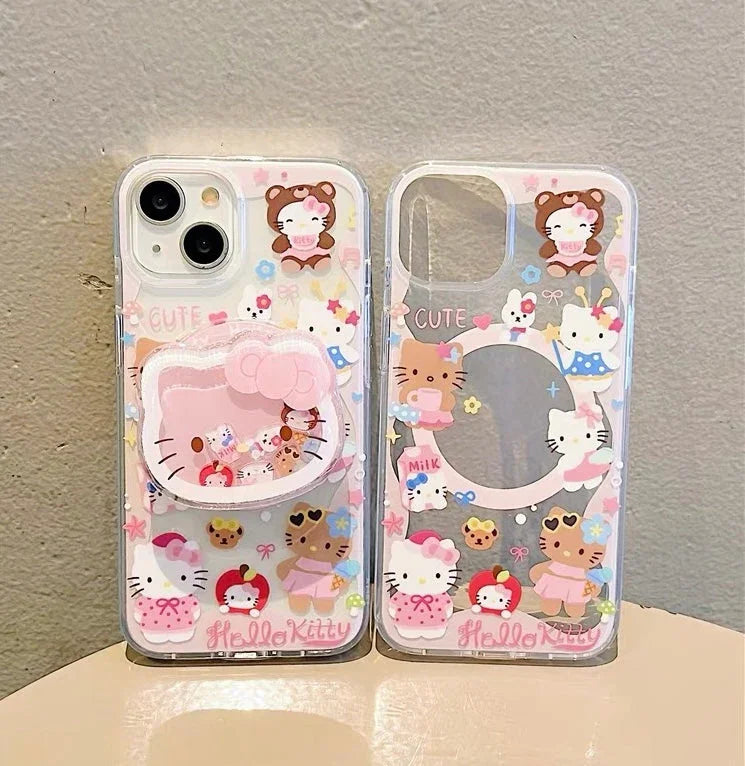 Kawaii Kitty Phone Case for iPhone 12/12pro max/13/13pro/13pro max/14/14pro/14pro max/15/15pro/15pro max/16/16pro/16pro max PN7034 - Bear Hugs