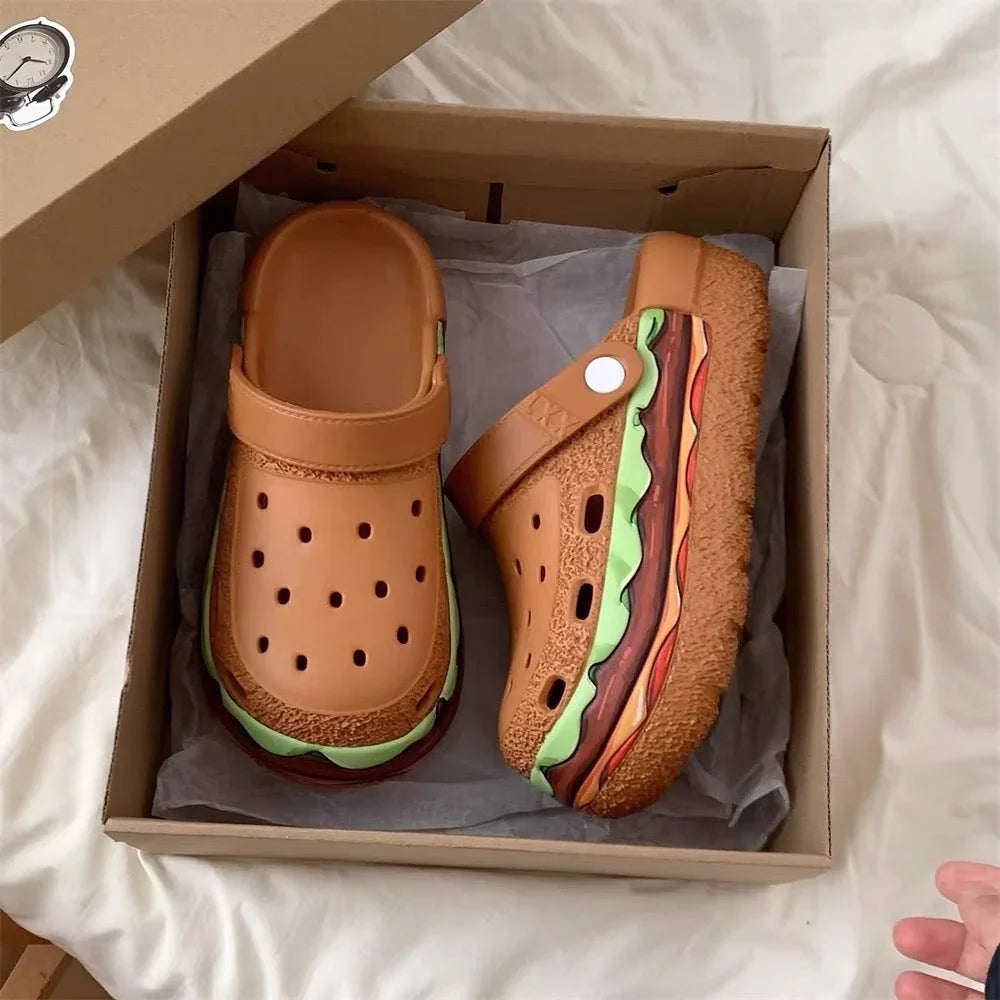 Kawaii Hamburger Slippers PN7099 - Bear Hugs