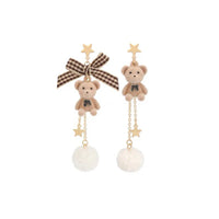 Sweet Bear Earrings/Clips PN6976 - Bear Hugs