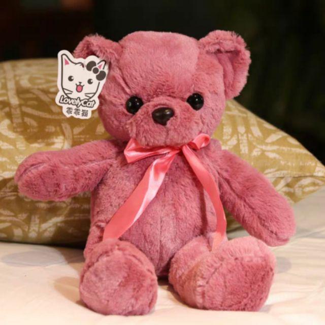 Ribbon Tie Stuffed Teddy (35 cm)