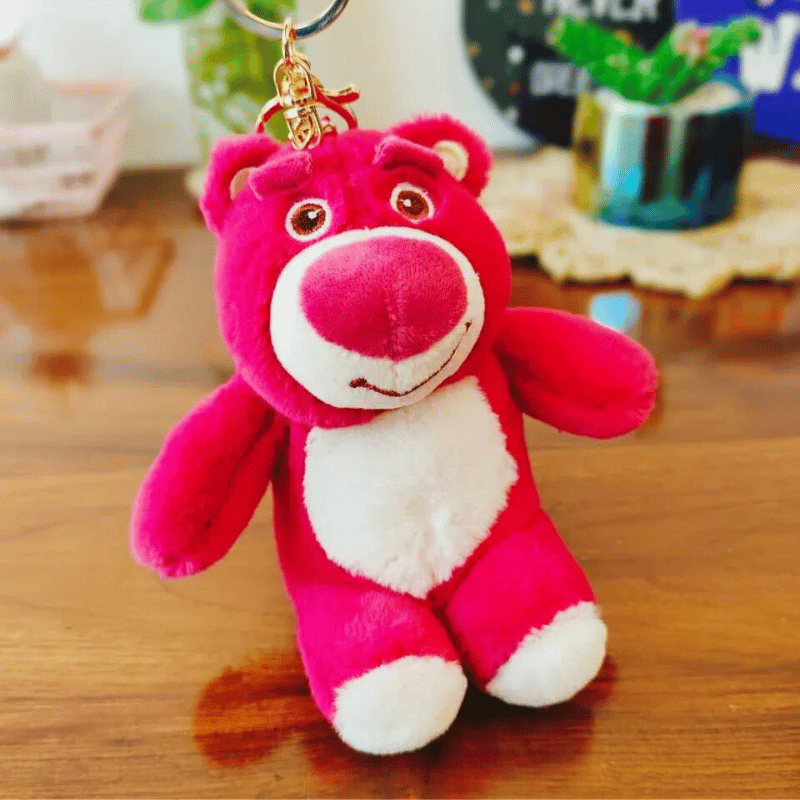 Smiling Lotso Plush Keychain