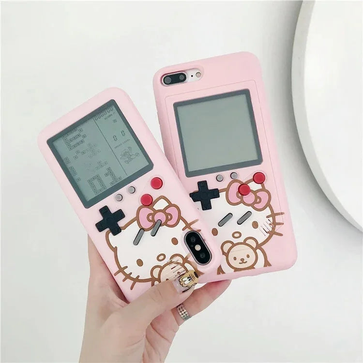 Cartoon Gameconsole Phone Case for iphone 6/6s/6plus/7/7plus/8/8P/X/XS/XR/XS Max/11/11pro/11pro max/12/12Pro/12Pro Max/13/13Pro/13Pro max/14/14Pro/14Pro max/14Plus PN0599 - Bear Hugs
