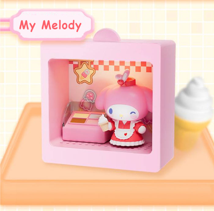Sanrio Characters Light-Up Mini Box Diorama Blind Box Restaurant Theme - Bear Hugs