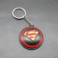 Rotating Superman Logo Keychain