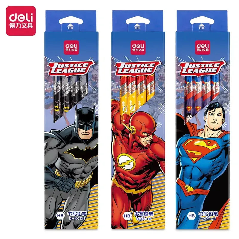 Deli Justice League Pencil Set (12 Pcs)