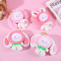 Cute Bag Bunny Plush Keychain