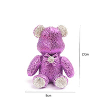 Luxurious Rhinestone Teddy Keychain