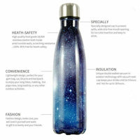 Galaxy Cola Metal Water Bottle (500 ml) - Bear Hugs