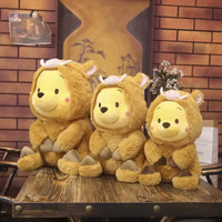 Brown Boar Cosplay Honey Bear Plush