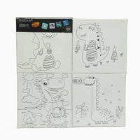 Blank Artistic Pre-Drawn Canvas Set (6x6)