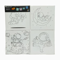 Blank Artistic Pre-Drawn Canvas Set (6x6)