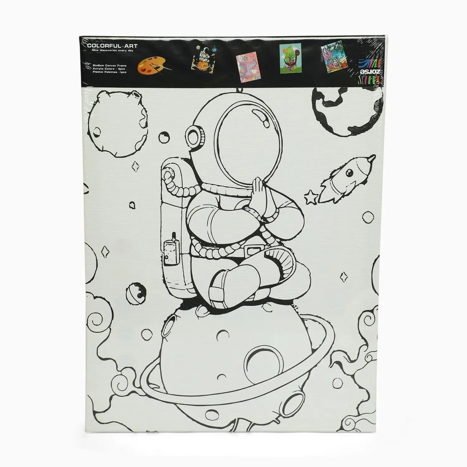 Blank Artistic Pre-Drawn Canvas Set (6x6)