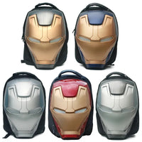 Iron Man 3D Glowing Backpack For Kids and Adults