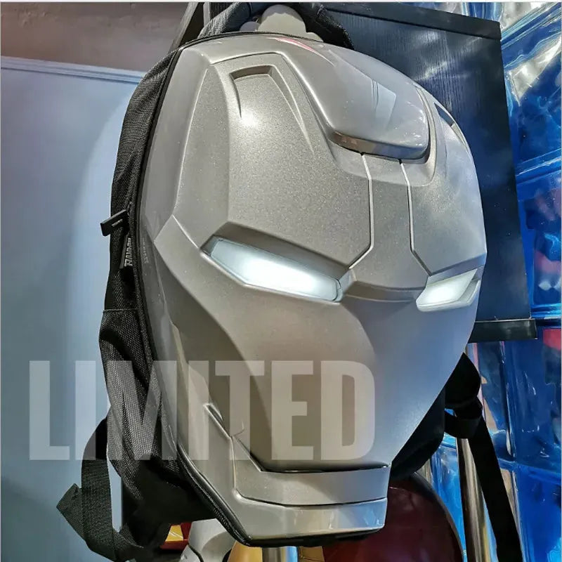 Iron Man 3D Glowing Backpack For Kids and Adults