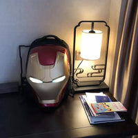 Iron Man 3D Glowing Backpack For Kids and Adults