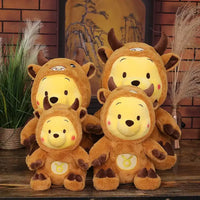 Brown Cow Cosplay Honey Bear Plush