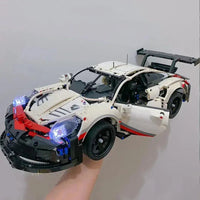 Electric Sports RC Car Model Building Block Set