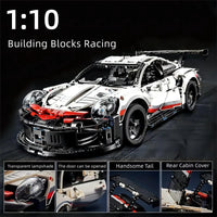 Electric Sports RC Car Model Building Block Set